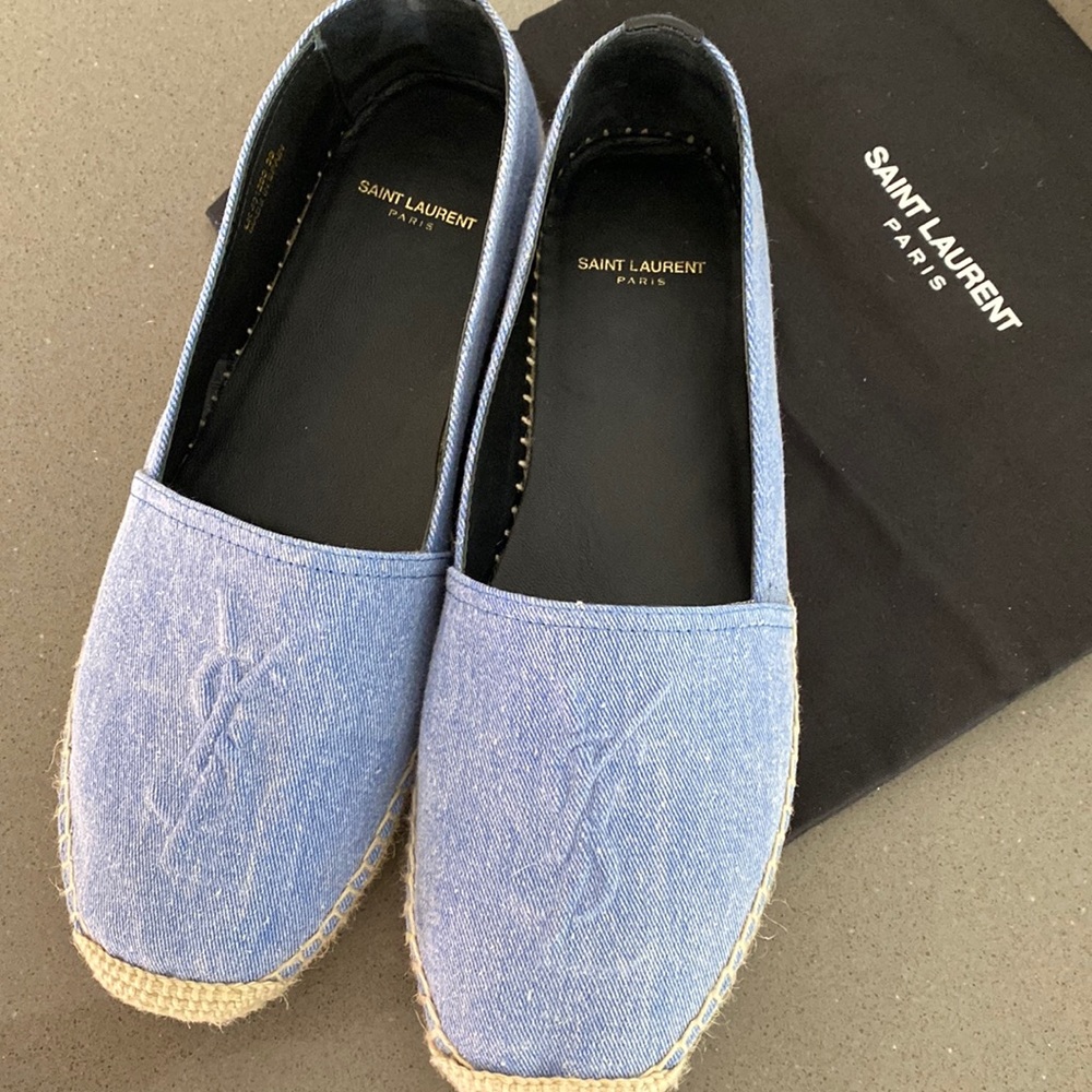 Yves Saint Laurent Blue Espadrille Sneakers